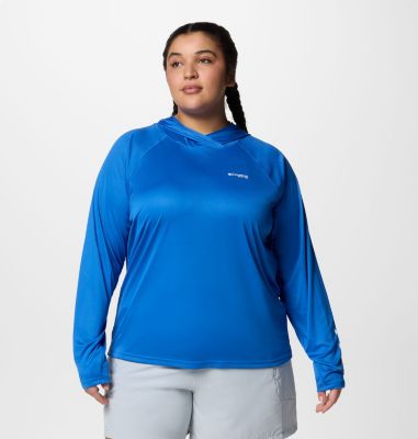 Columbia Women's PFG Tidal Tee  II Hoodie - Plus Size-