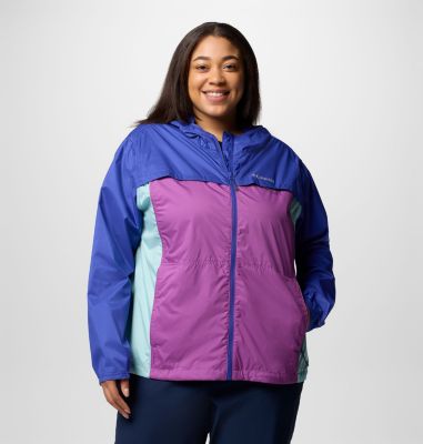 Columbia Women's Crested Canyon Windbreaker - Plus Size-
