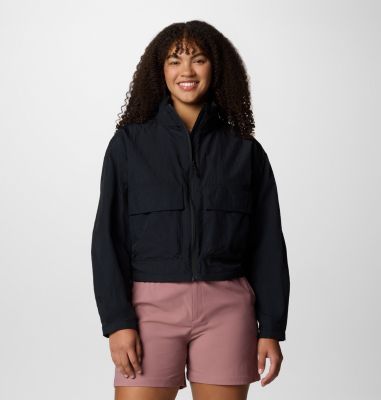 Columbia Women's Paracutie Cropped Cargo Windbreaker-