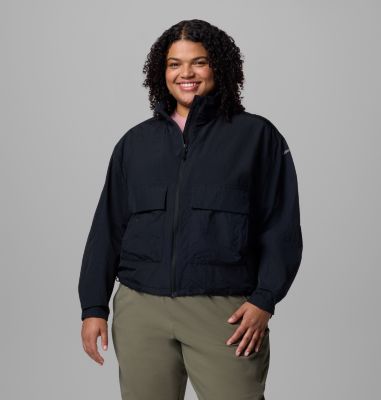 Columbia Women's Paracutie  Cropped Cargo Windbreaker - Plus Size-