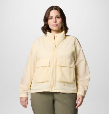 Columbia Women's Paracutie  Cropped Cargo Windbreaker - Plus Size-