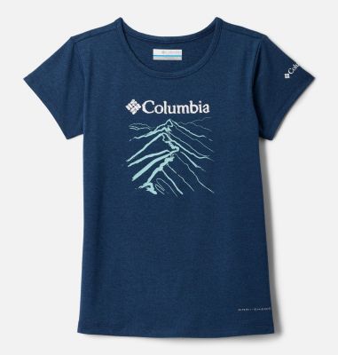 Columbia Girls' Tech Trail  Short Sleeve Graphic Shirt-