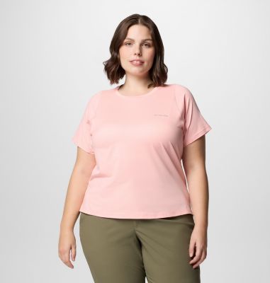 Columbia Women's Weekend Ascent Short Sleeve Shirt - Plus Size-