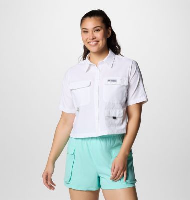 Columbia Women's PFG Open Water  Short Sleeve Shirt-