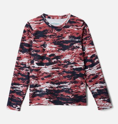 Columbia Boys' PFG Solar Stream  Printed Long Sleeve Shirt-