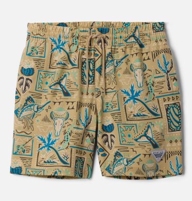Columbia Boys' PFG Rambler  Printed Water Shorts-