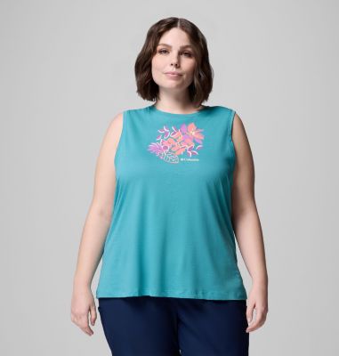 Columbia Women's Ruby Springs  Graphic Tank - Plus Size-