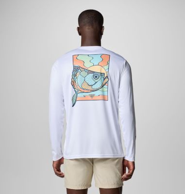Columbia Men's Terminal Tackle PFG Fish Shine Long Sleeve Shirt-