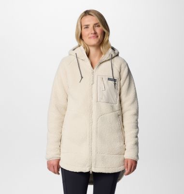 Columbia Women's Winter Warmth Full Zip Hoodie - S - Beige  Dark