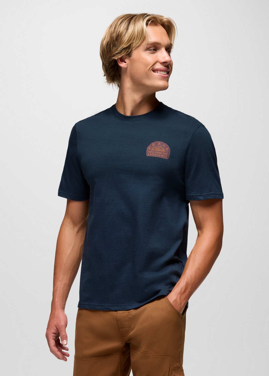 Mens prAna Solar Arch Graphic Tee - Stormy Night
