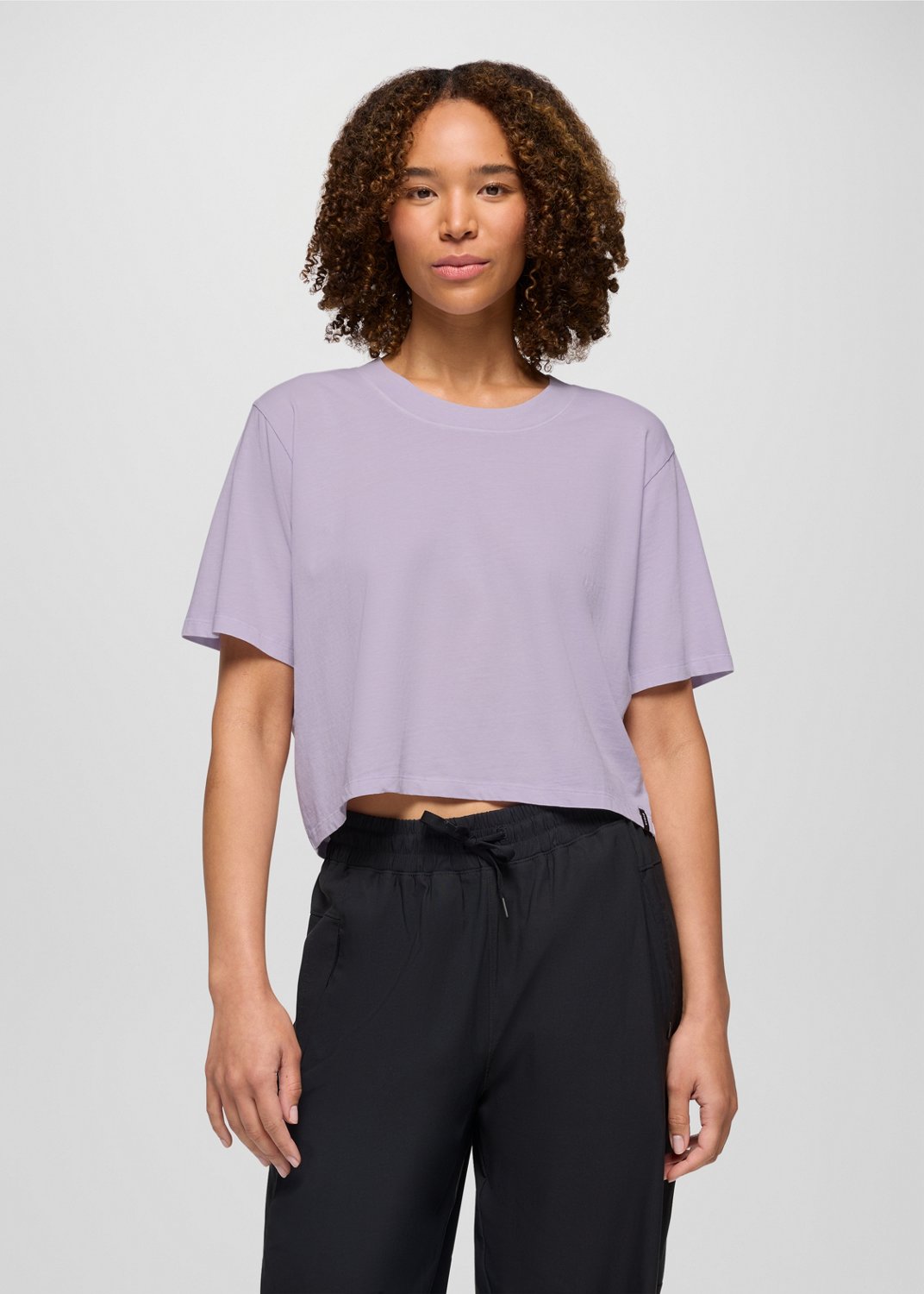 Womens prAna Everyday Crop Tee - Luminous