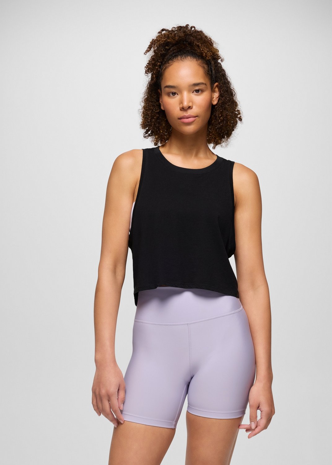 Womens prAna Everyday Crop Tank - Black
