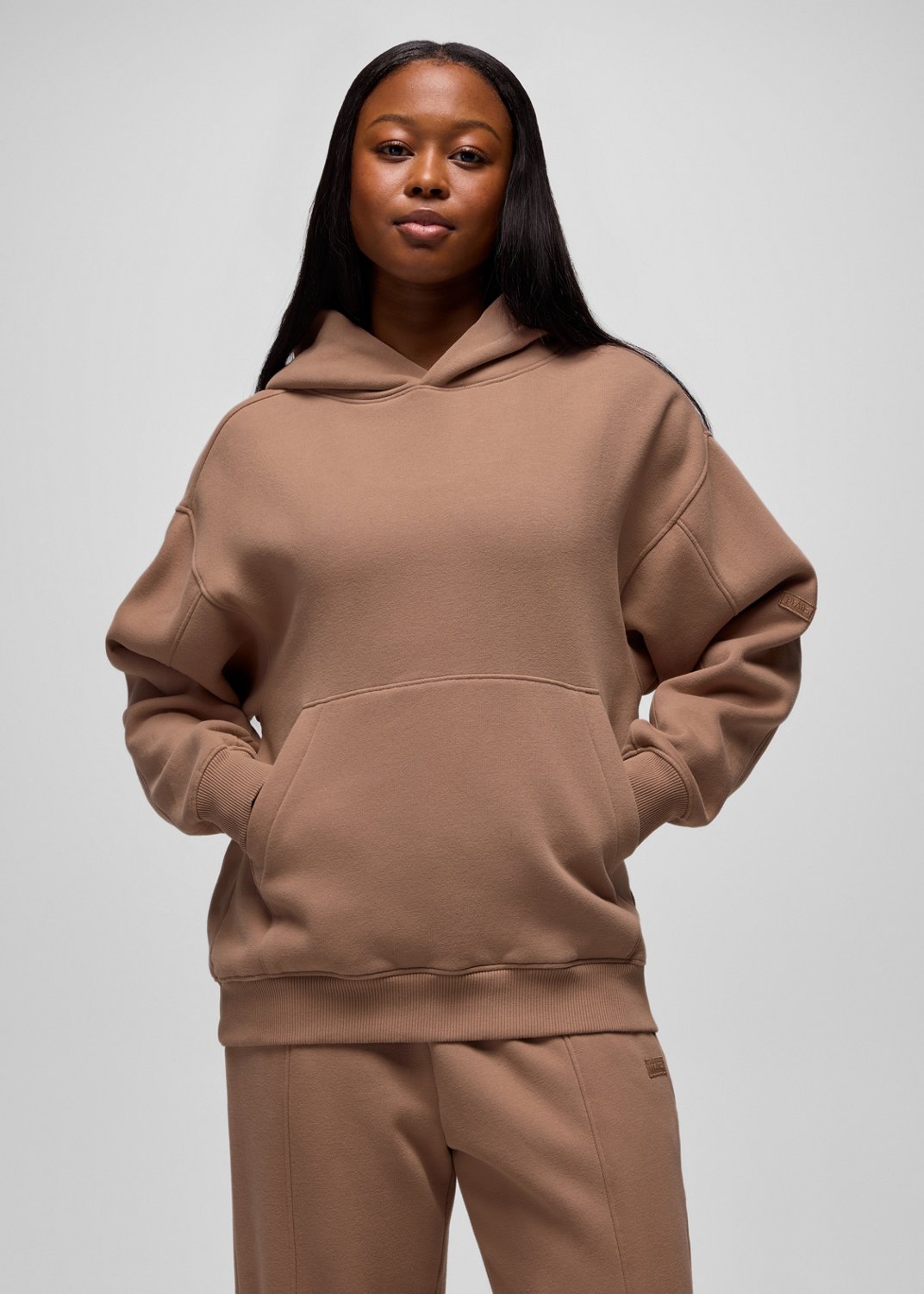 Womens prAna DreamFleece Hoodie - Shroom