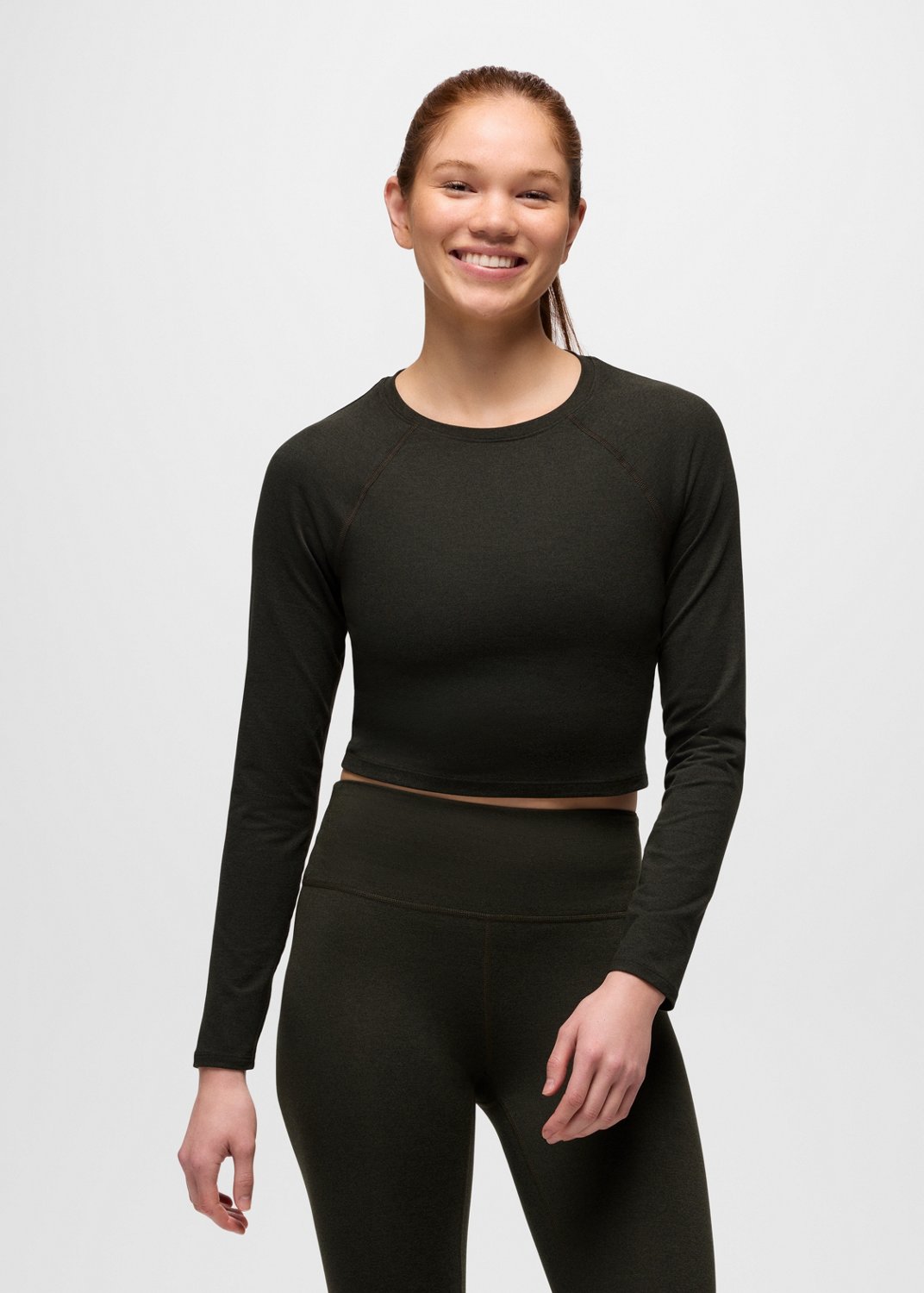 Womens prAna Heavana™ Long Sleeve - Nori Heather