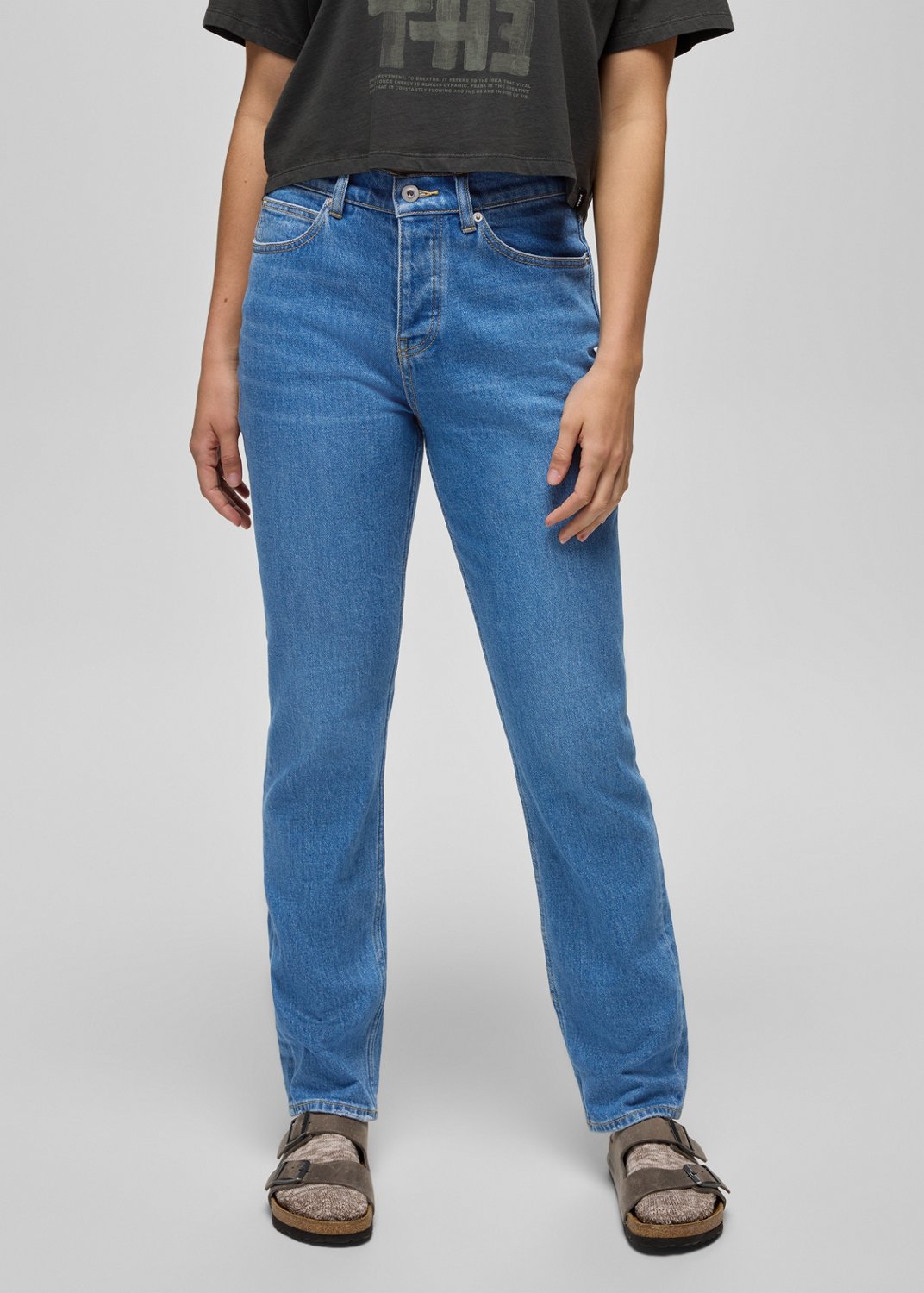 Womens prAna Carlsbad 760 Straight Leg Jean - Sea Salt