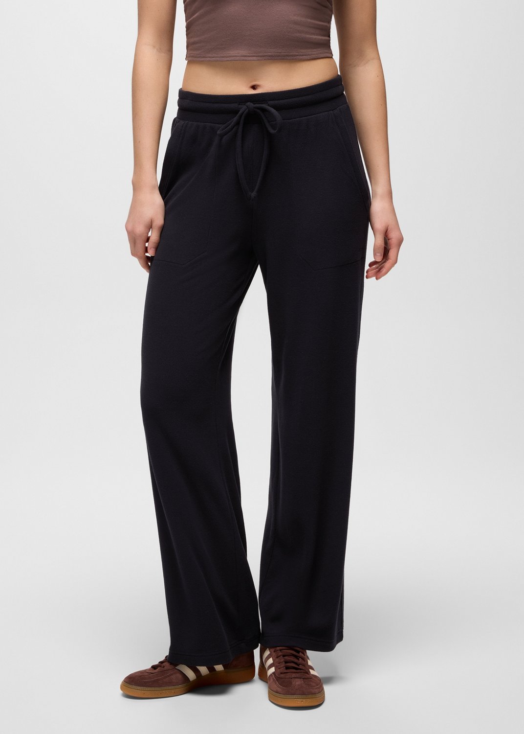 Womens prAna Willow West Wide Leg Pant - Black