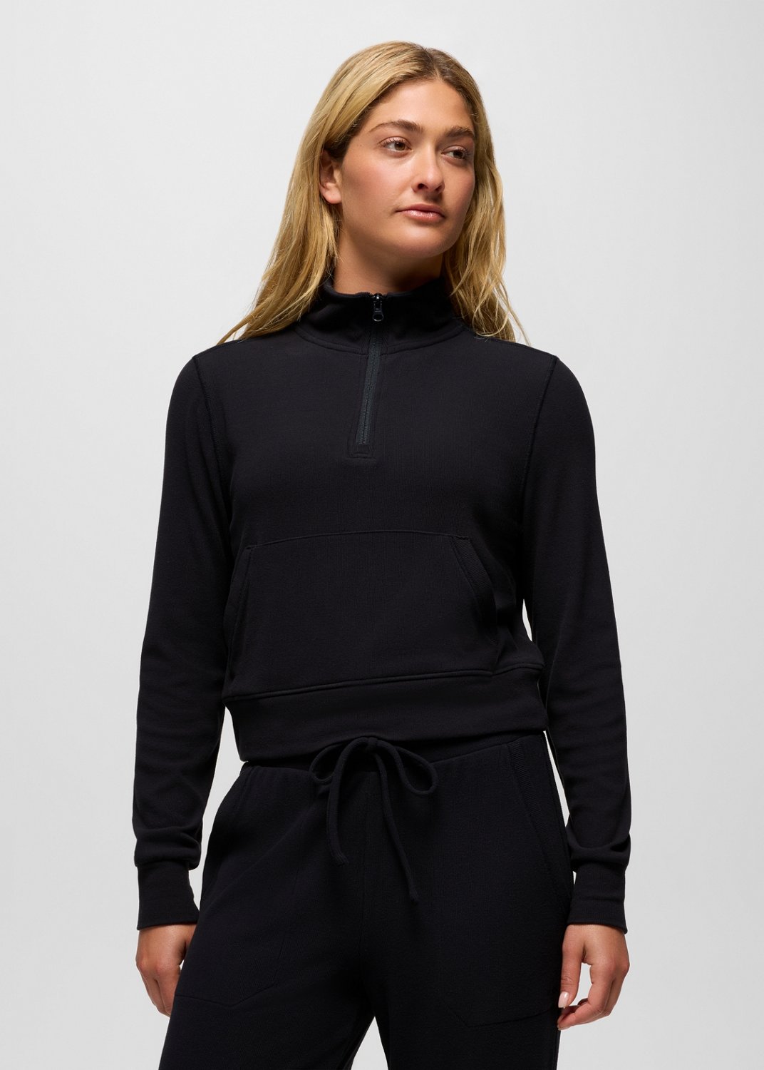 Womens prAna Willow West Half Zip - Black