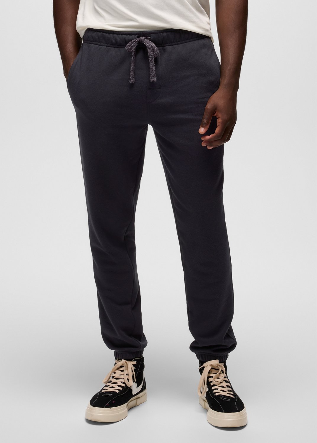 Mens prAna Fleece Sweatpant - Black