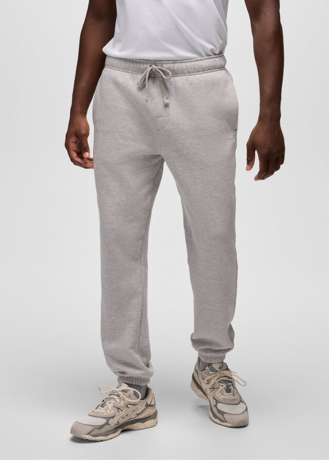 Mens prAna Fleece Sweatpant - Heather Grey