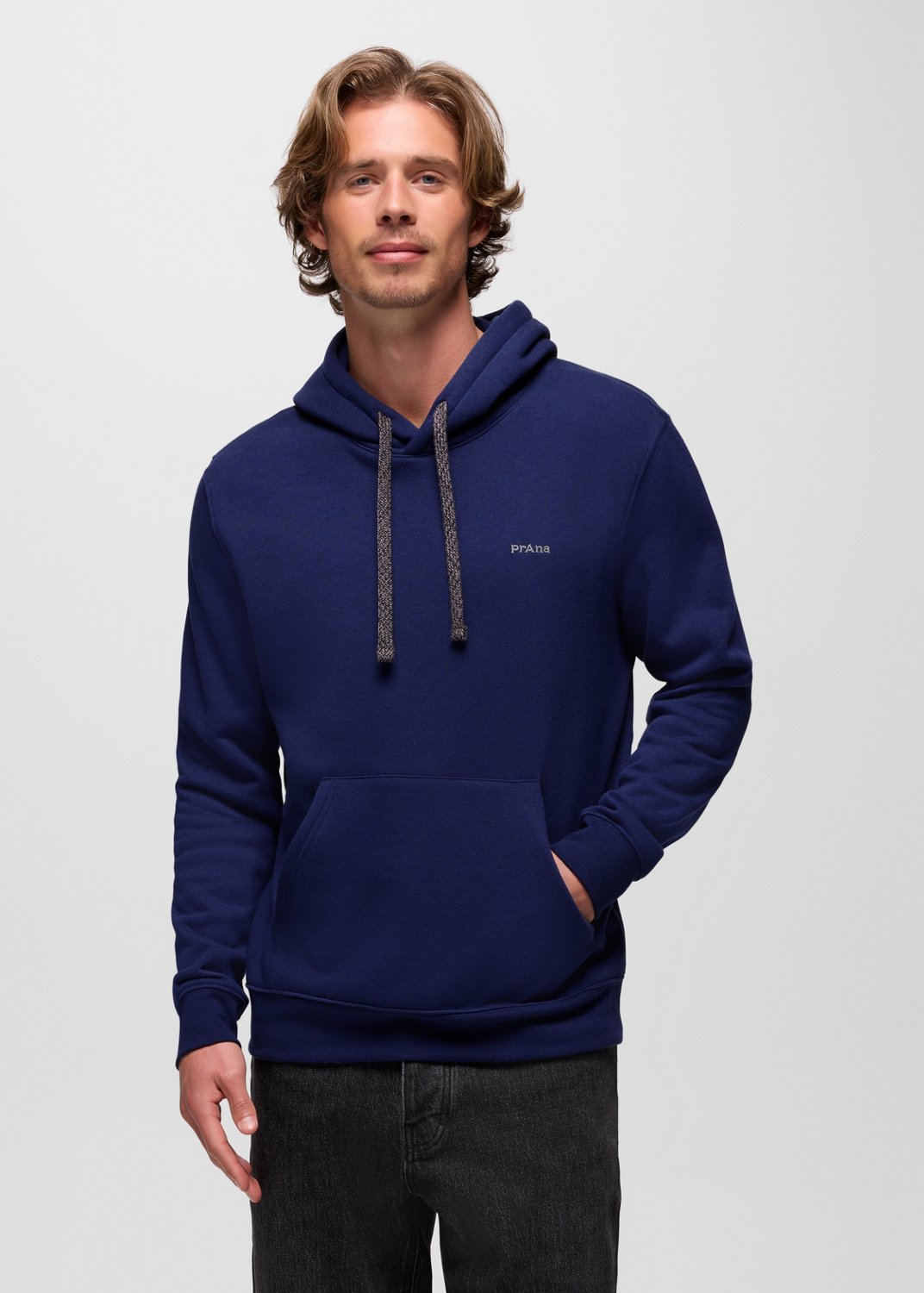 Mens prAna Fleece Hoodie - Capulet Blue