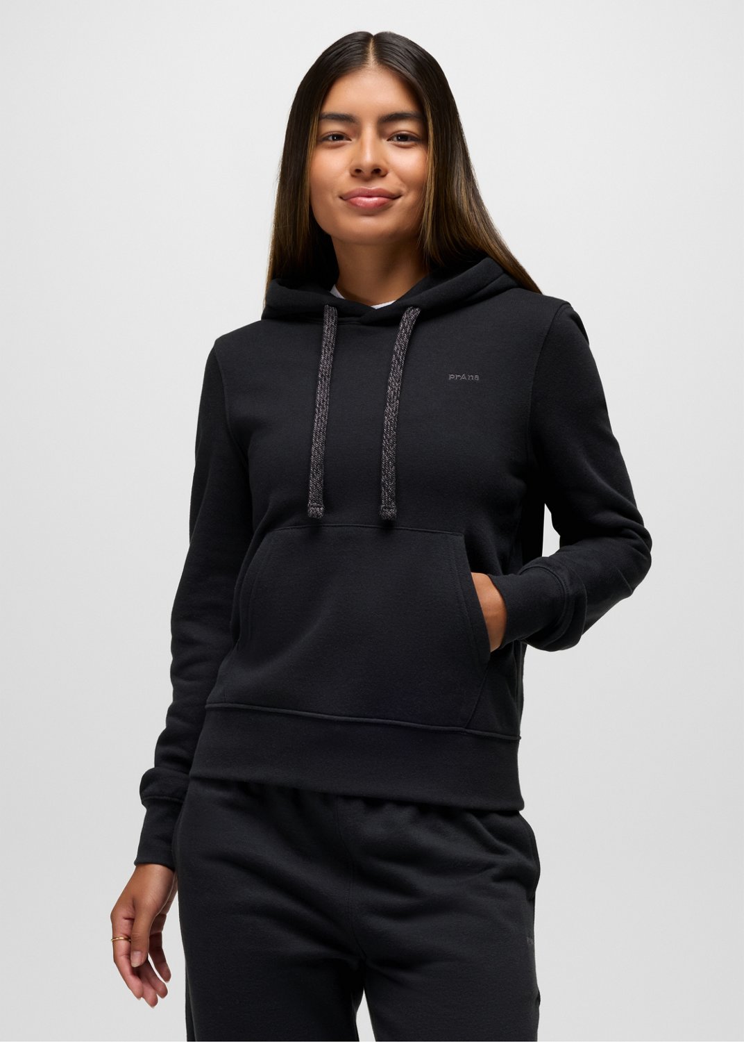 Womens prAna Fleece Hoodie - Black