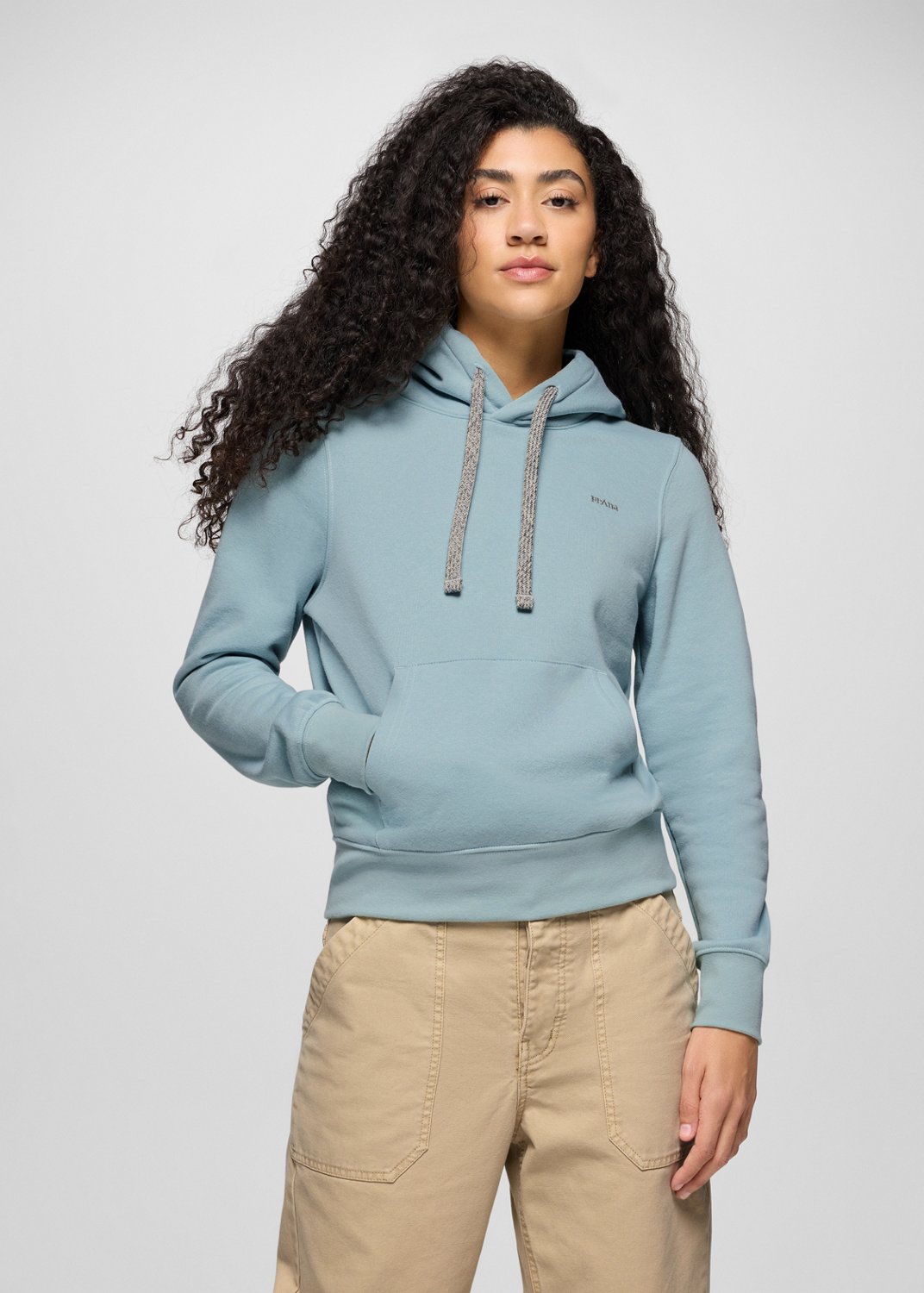 Womens prAna Fleece Hoodie - Saltwater