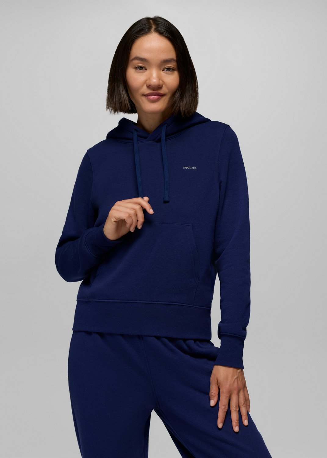 Womens prAna Fleece Hoodie - Capulet Blue