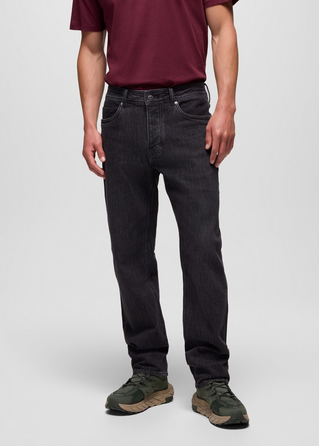 Mens prAna Carlsbad 760 Standard Jean - Black Sand