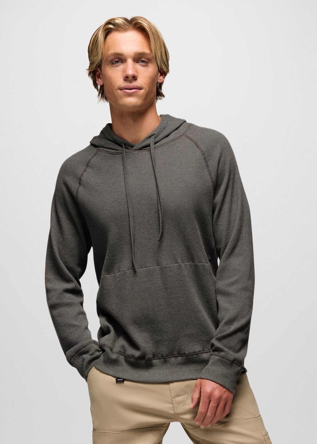 Mens prAna Touchstone Hoodie - Thyme Heather