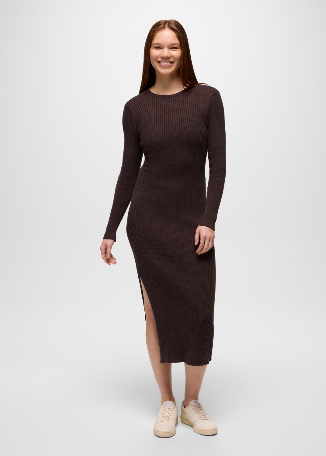 Womens prAna Milani Maxi Dress - Mocha