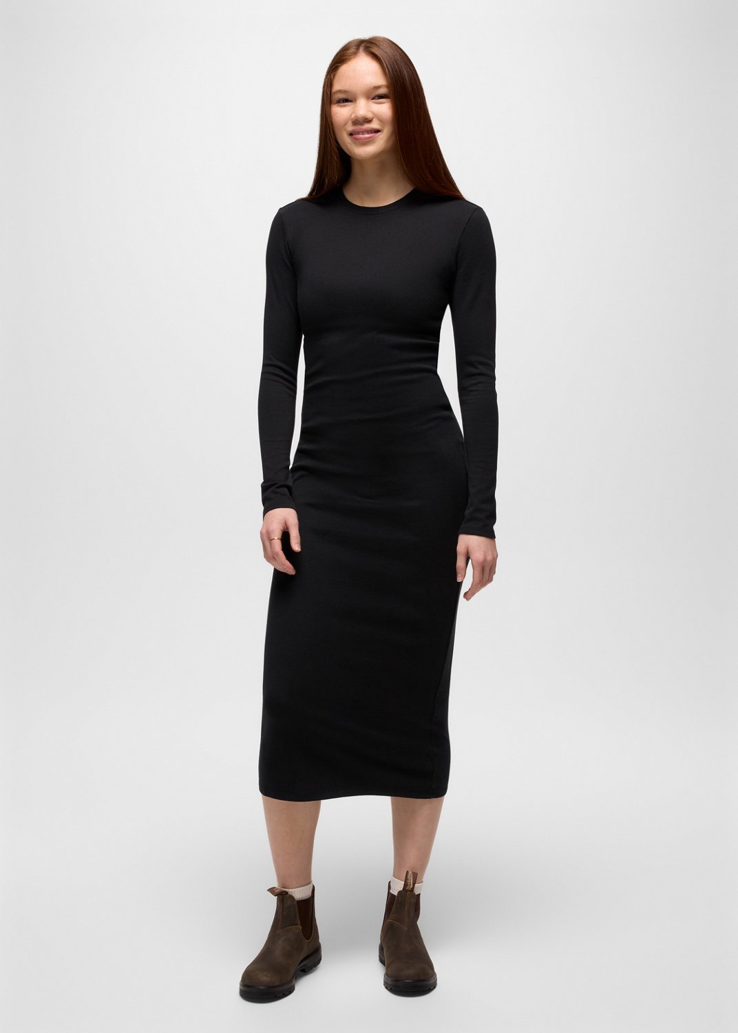 Womens prAna Lotus Midi Dress - Black