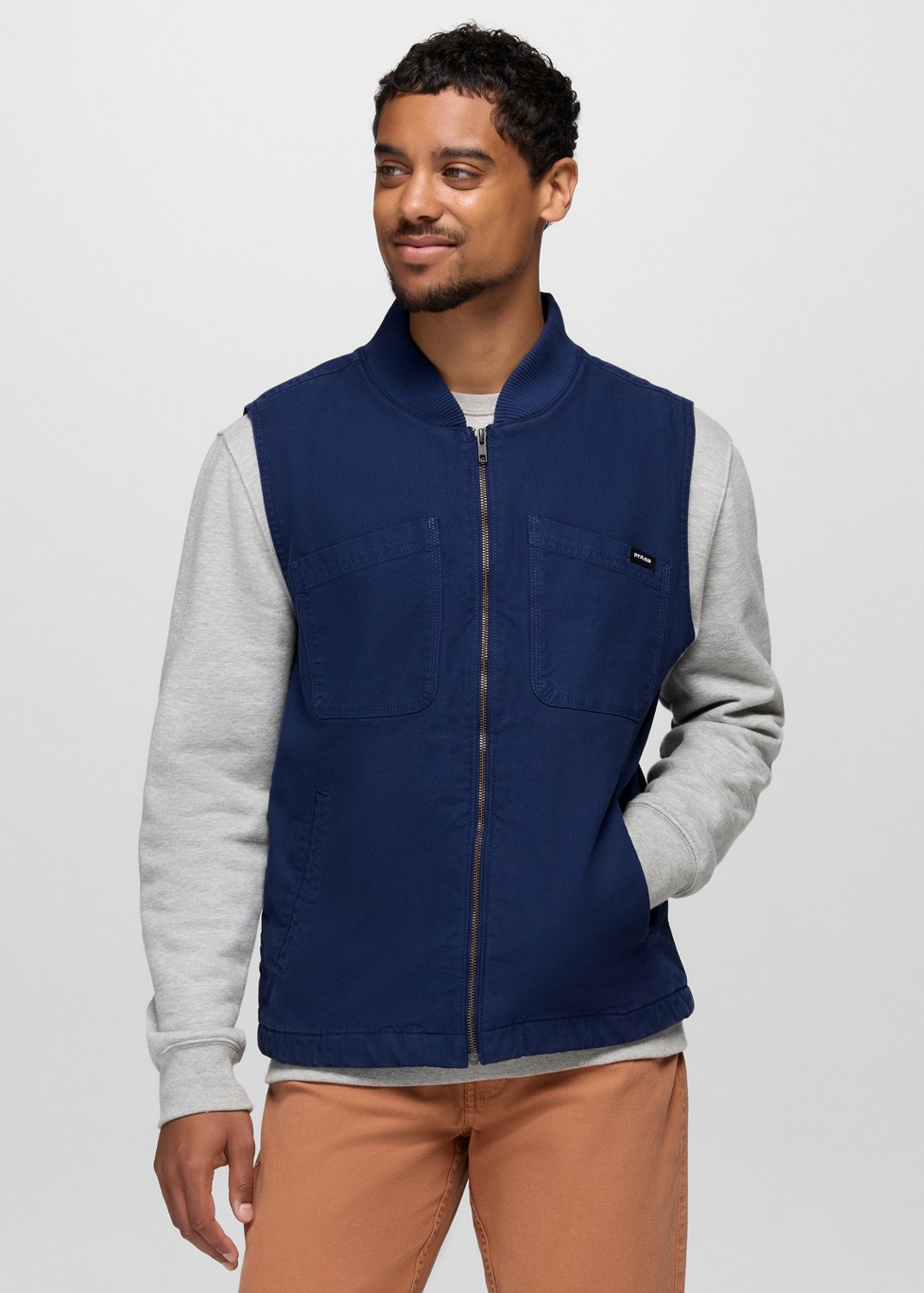Mens prAna Rock Ridge Vest - Capulet Blue