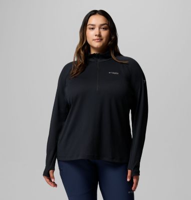 Columbia Women's DriVenture  Half Zip Shirt - Plus Size-