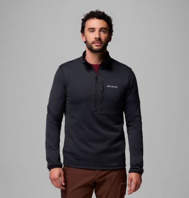 Columbia Men's Essential Hike  Grid Fleece Half Zip Jacket-