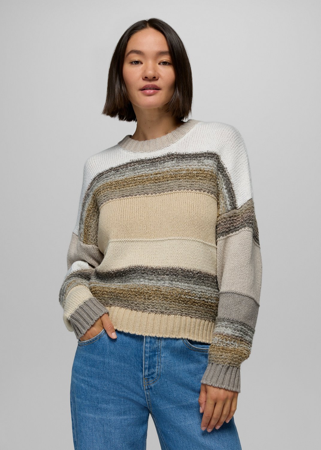 Womens prAna Fire Lodge Sweater - Almond