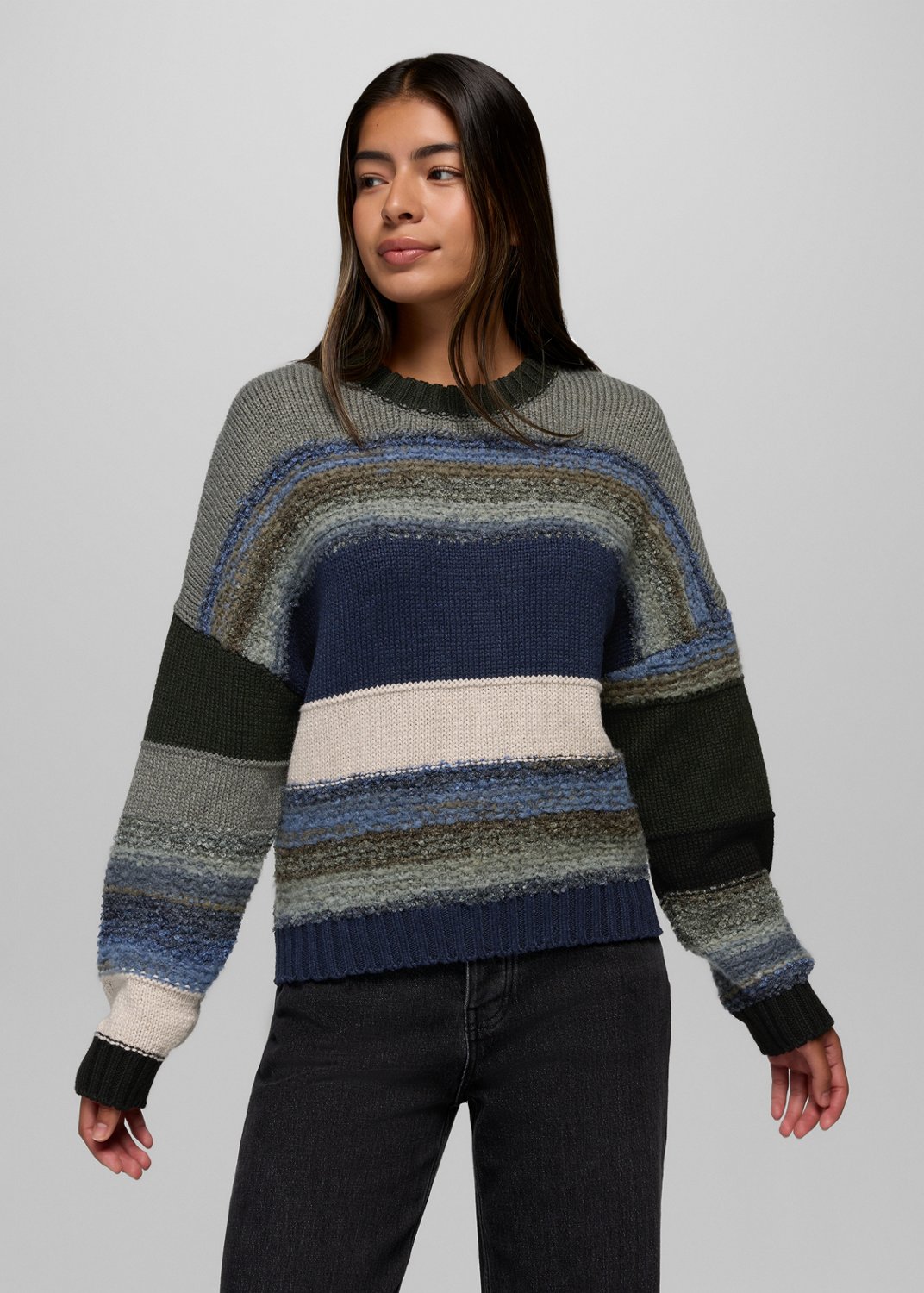 Womens prAna Fire Lodge Sweater - Capulet Blue