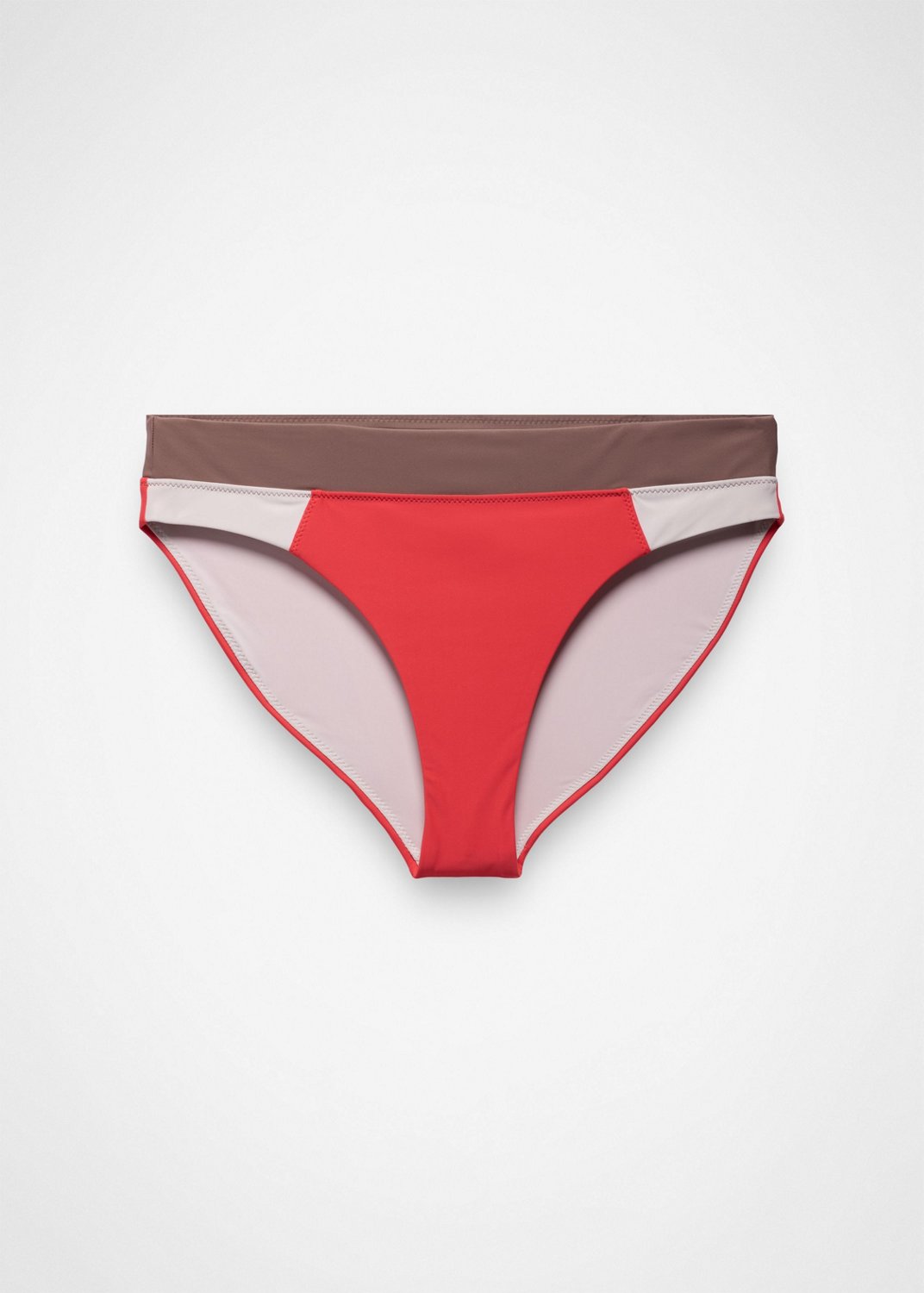 Womens prAna Baja Bound Summer Wave Swim Bottom - Rose Fire Colorblock