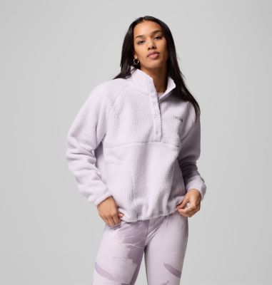 Columbia Women's Jasper Ridge  Pebbled Fleece Half Snap-