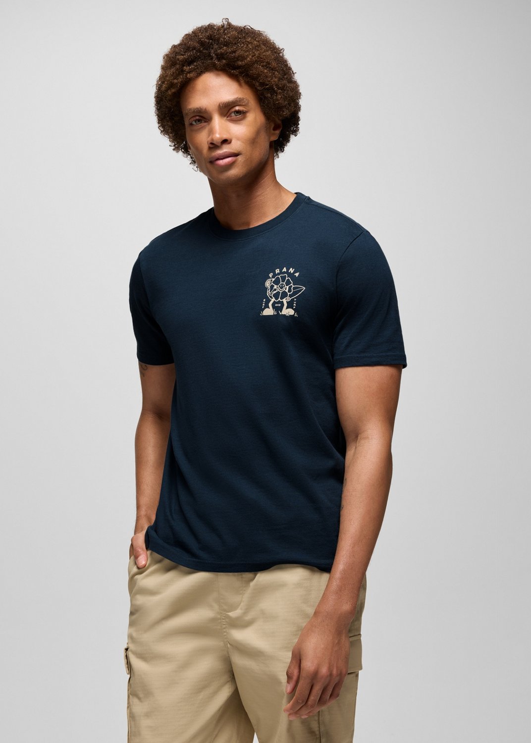 Mens prAna Weekend Wonder Graphic Tee - Stormy Night