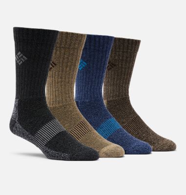 Columbia Men's Moisture Control Basic Crew Socks - 4 Pack-