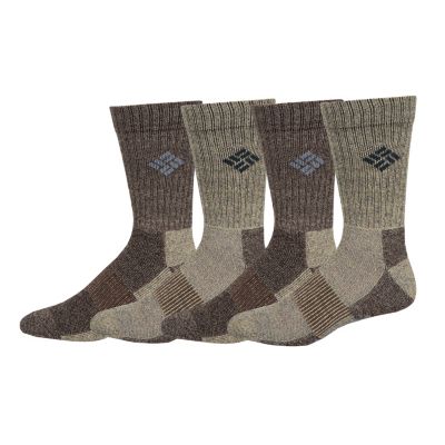 Columbia Men's Moisture Control Basic Crew Socks - 4 Pack-