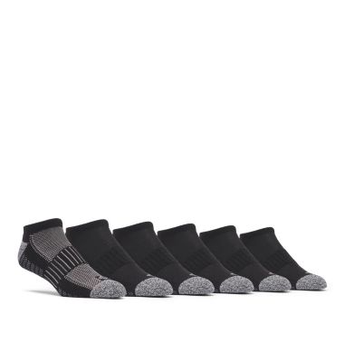 Columbia Men's No-Show With Pique Footbed Socks - 6 Pack-