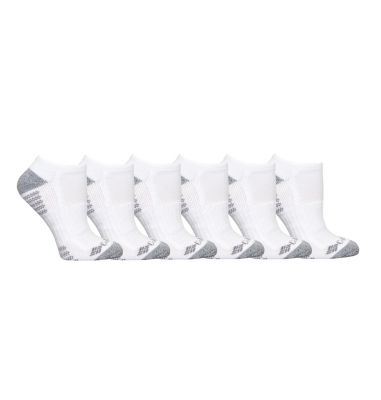 Columbia Women's No-Show With Pique Footbed Socks - 6 Pack-