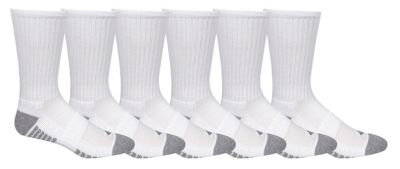 Columbia Men's Crew With Pique Footbed Socks - 6 Pack-