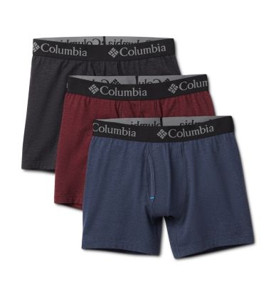 Columbia Men's Tri Blend Boxer Briefs 3-