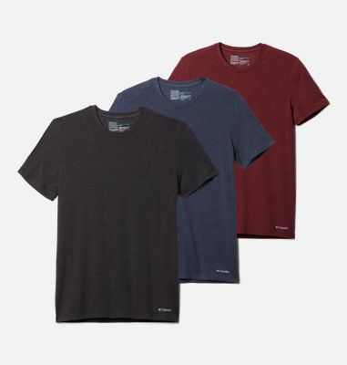 Columbia Men's Performance Cotton Stretch Crew - 3pk-