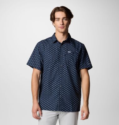 Columbia Men's PFG Super Slack Tide Short Sleeve Shirt - Seattle Seahawks-