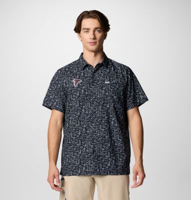 Columbia Men's PFG Super Slack Tide  Short Sleeve Shirt - Atlanta Falcons-