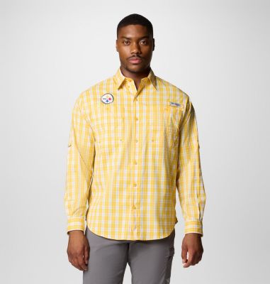 Columbia Men's PFG Super Tamiami  Long Sleeve Shirt - Pittsburgh Steelers-