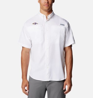 Columbia Men's PFG Tamiami  Short Sleeve Shirt - Baltimore Ravens-